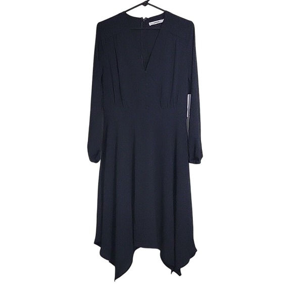 Black Dress Just Fab Long Sleeve Party Cocktail Size M NWT‎ - Picture 1 of 4